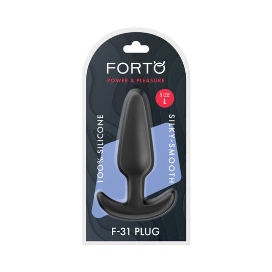 Forto F-31 Large Silicone Anal Plug – Black