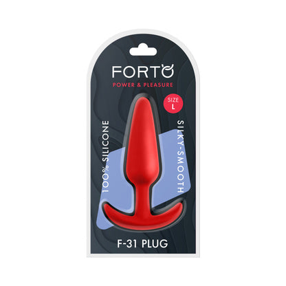 Forto F-31 Large Silicone Anal Plug – Red