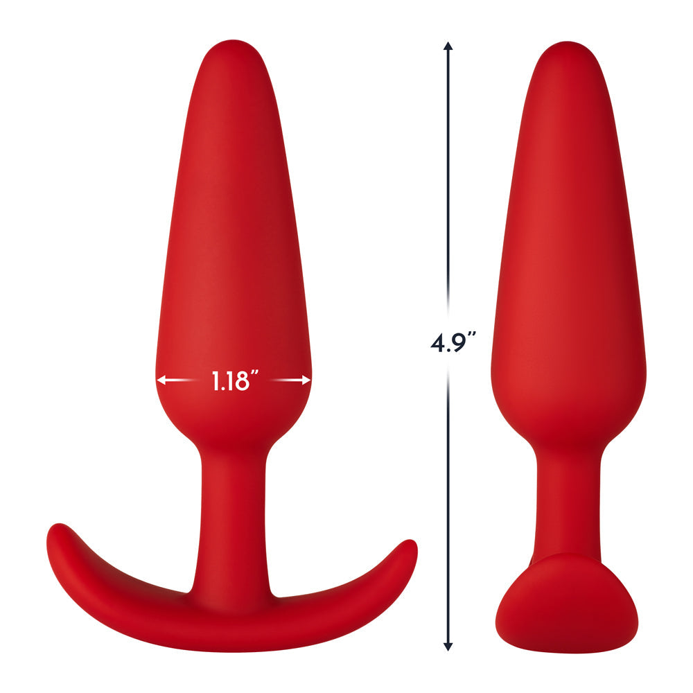 Forto F-31 Large Silicone Anal Plug – Red