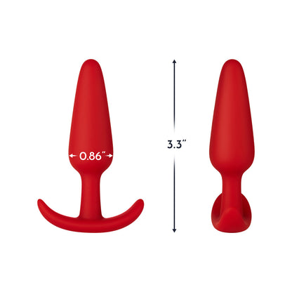Forto F-31 Silicone Anal Plug Small – Red