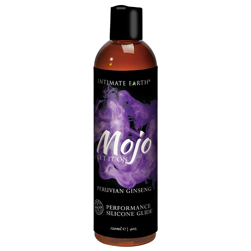 Intimate Earth Mojo Peruvian Ginseng Silicone Glide – Clear – 4 oz