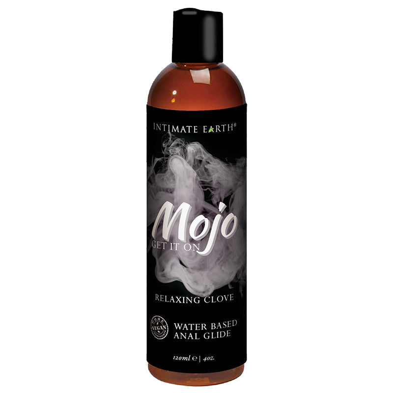 Intimate Earth Mojo Relaxing Clove Water Based Anal Glide – Clear – 4 oz