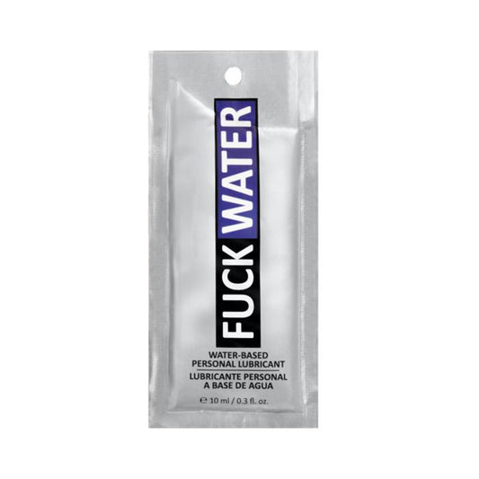 Fuck Water Original H2O Water-Based Lubricant – White – 0.3 oz Packets (100/Box)