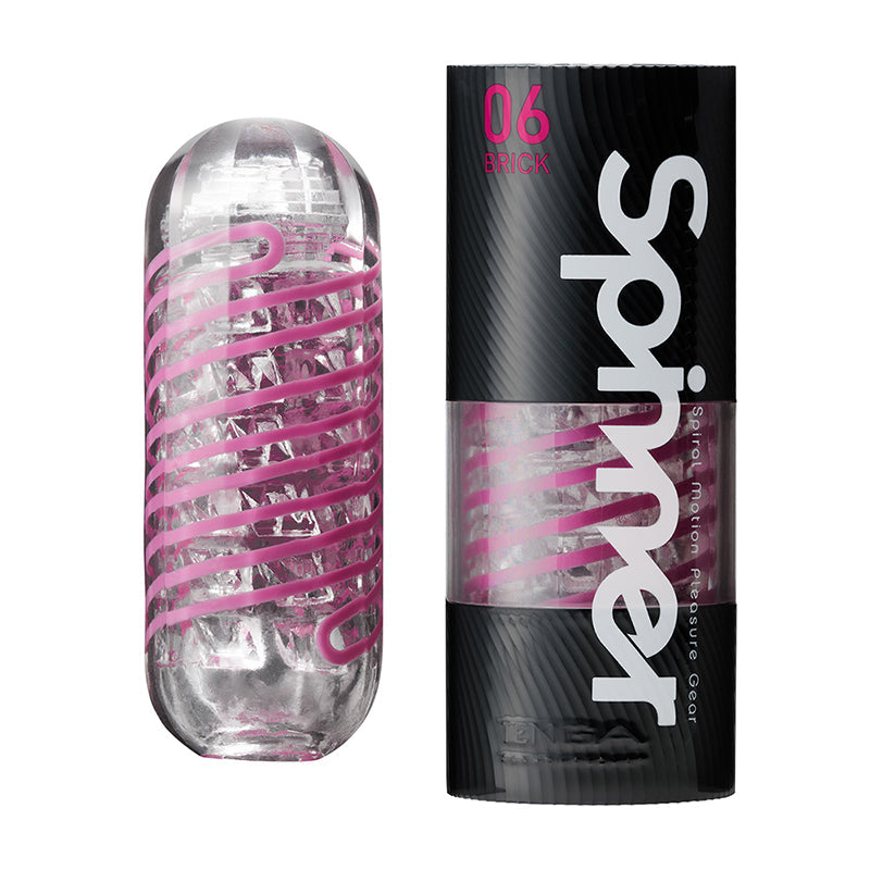 Tenga Spinner Brick - Internal Coil Stroker - Purple