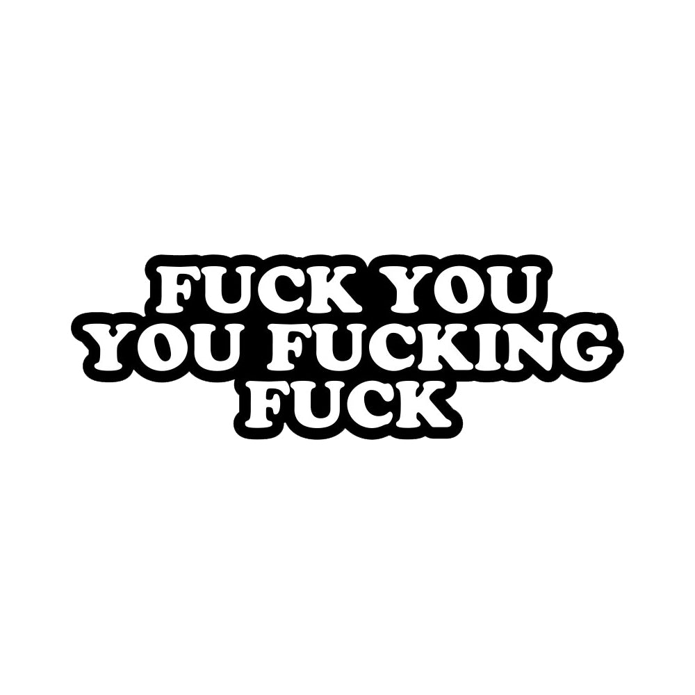 Wood Rocket Soft Enamel Lapel Pin – Fuck You You Fucking Fuck – Assorted Colors
