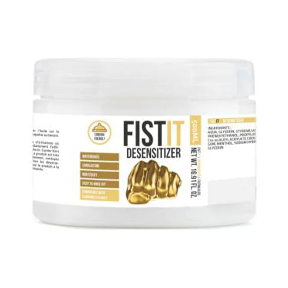Fist It Numb Water-Based Numbing Lubricant 500ml - Clear