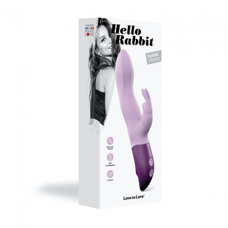 Love to Love Hello Rabbit Rechargeable Rabbit Vibrator – Purple