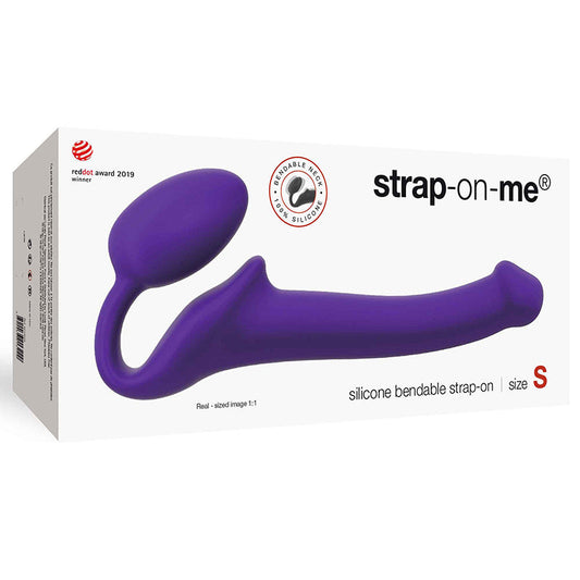 Lovely Planet Semi-Realistic Bendable Silicone Strap-On - Purple - Small