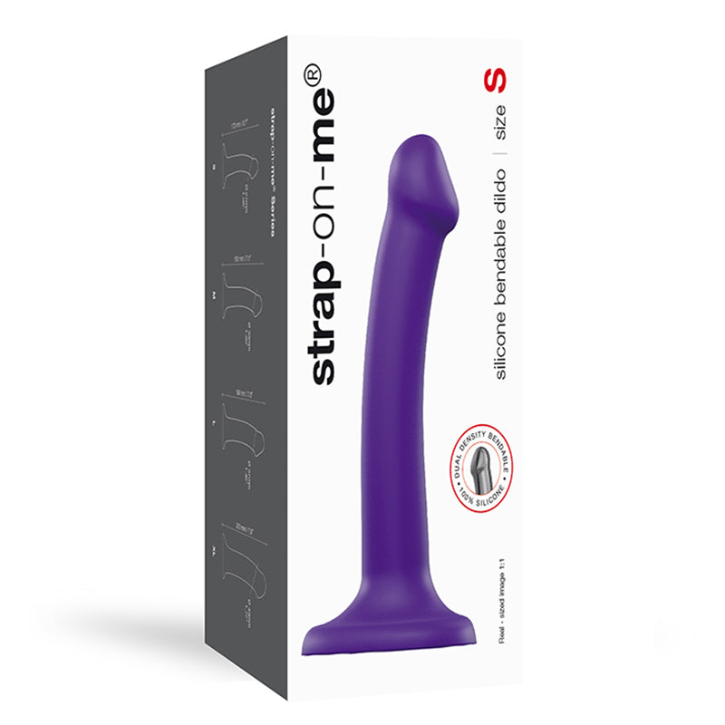 Lovely Planet Bendable Dual-Density Silicone Suction Cup Dildo – Purple – Small