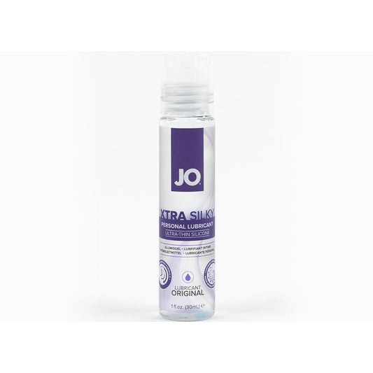 JO Xtra Silky Silicone Lubricant 1 oz – Clear – Moisturizing Formula with Vitamin E
