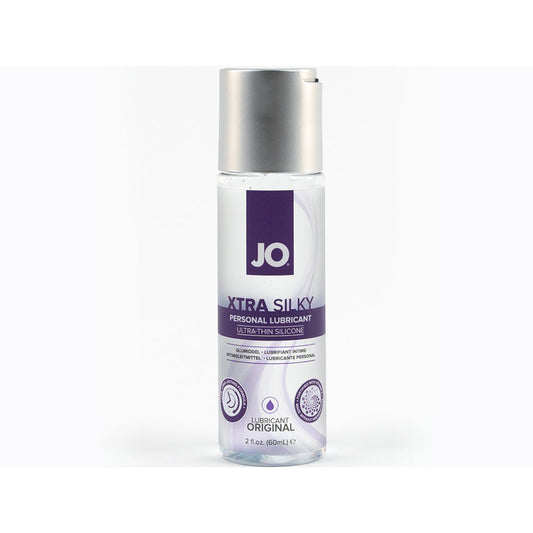 JO Xtra Silky Silicone Lubricant 2 oz – Clear – Long-Lasting, Moisturizing Formula