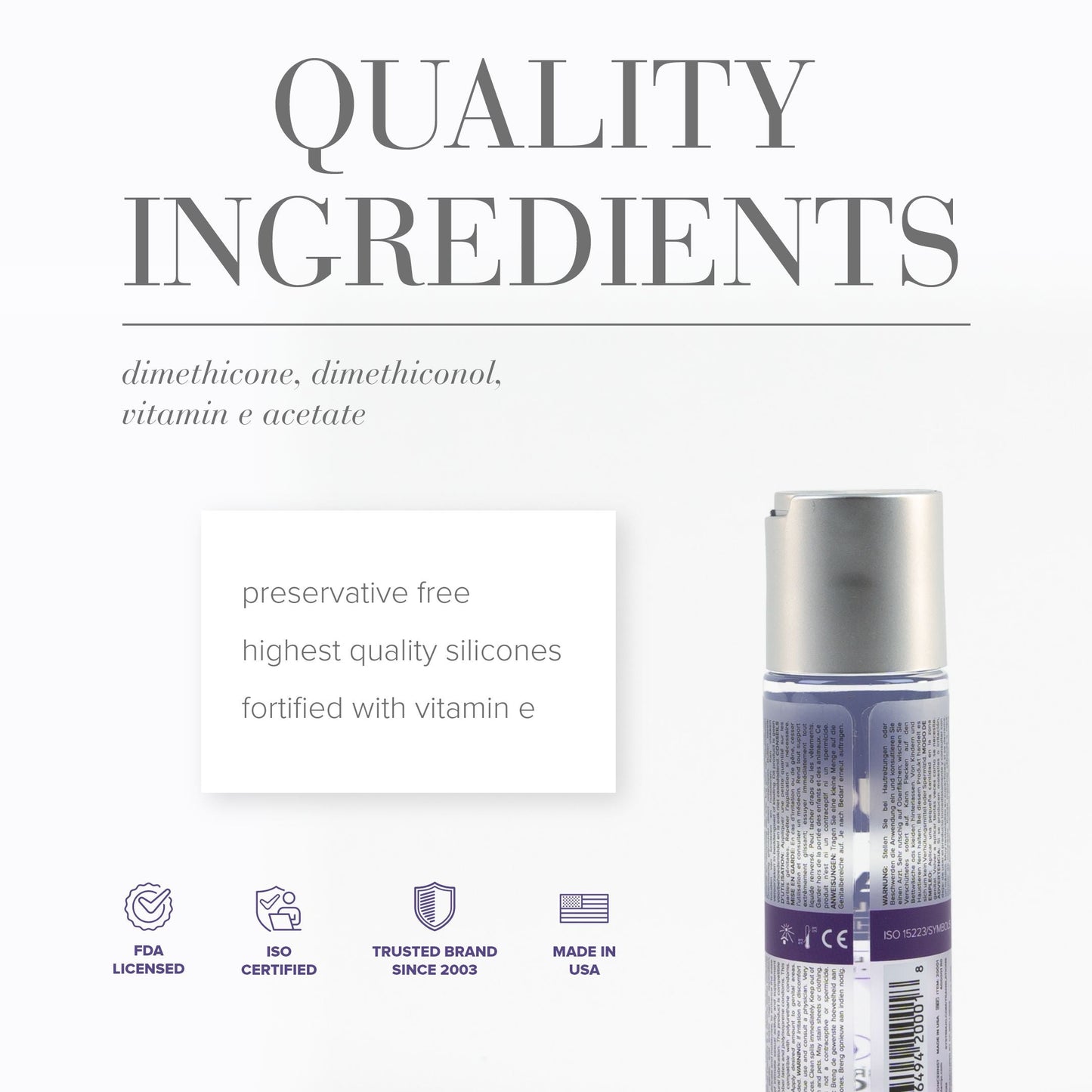 JO Xtra Silky Silicone Lubricant 2 oz – Clear – Long-Lasting, Moisturizing Formula