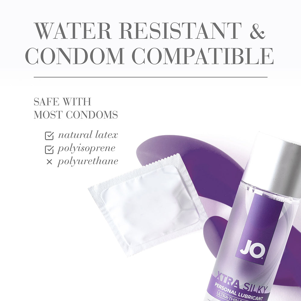 JO Xtra Silky Silicone Lubricant 2 oz – Clear – Long-Lasting, Moisturizing Formula