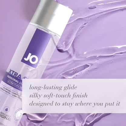 JO Xtra Silky Silicone Lubricant 2 oz – Clear – Long-Lasting, Moisturizing Formula