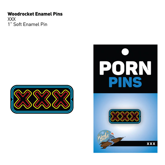 Wood Rocket Vintage XXX Pin – Multi-Color
