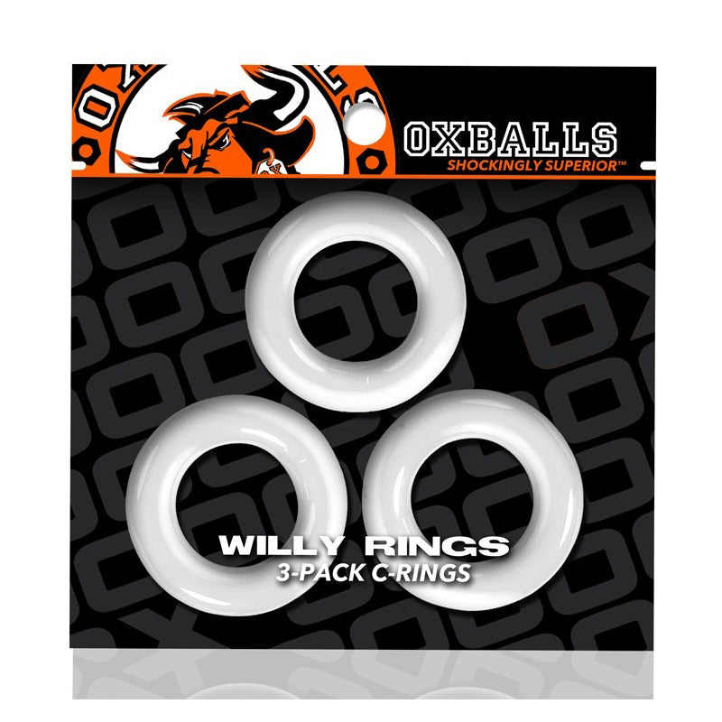 Oxballs Willy Rings 3-Pack Cockrings – White