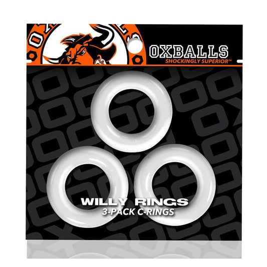 Oxballs Willy Rings 3-Pack Cockrings – White