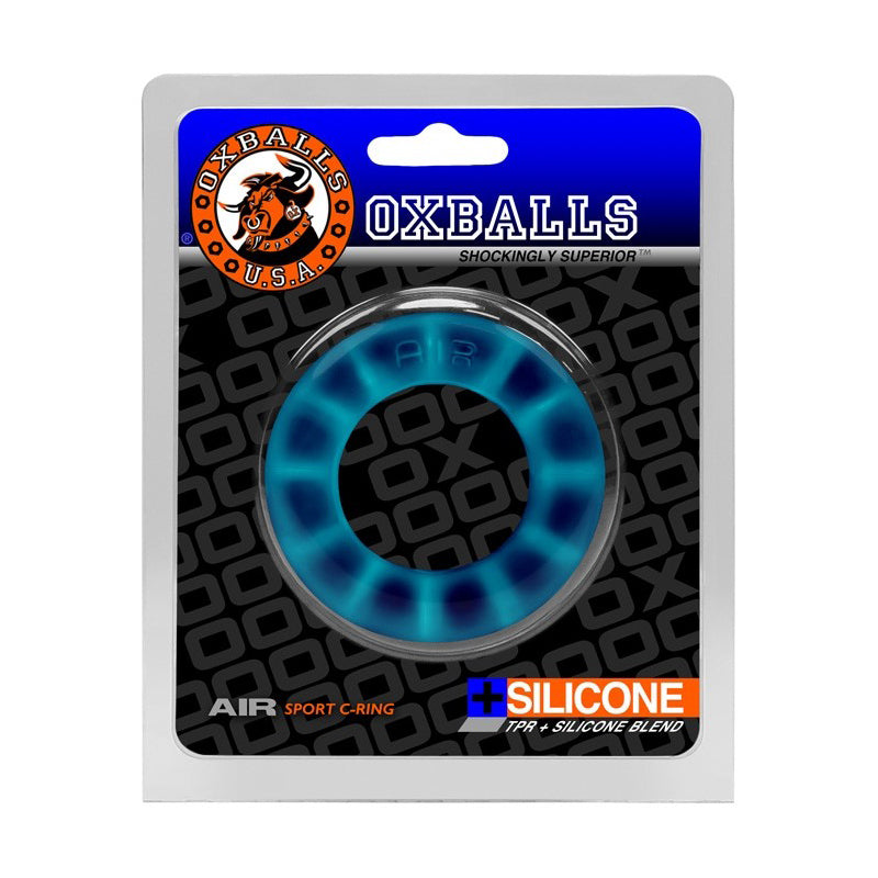 Oxballs Air Airflow Cockring – Space Blue – Soft and Stretchy Design