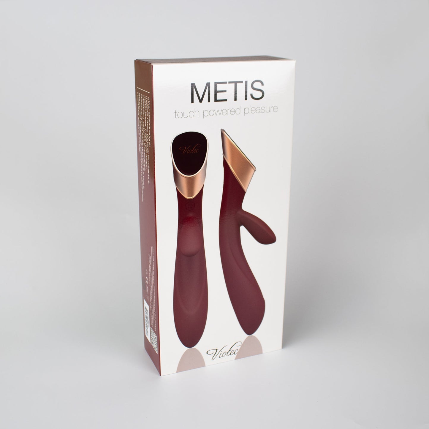 Viotec Metis Touch Panel Rabbit Vibrator – Wine Red – Dual Stimulation