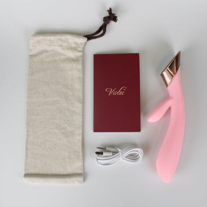 Viotec Metis Touch Panel Rabbit Vibrator - Pink - Dual Stimulation