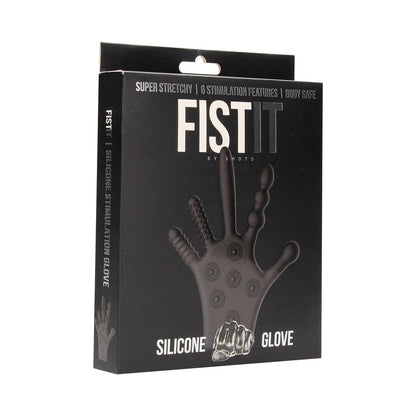 Fist It Stimulation Glove – Silicone Black Sex Toy