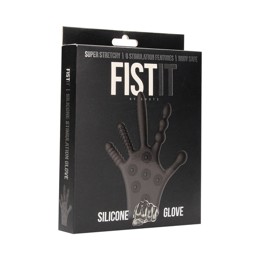 Fist It Stimulation Glove – Silicone Black Sex Toy