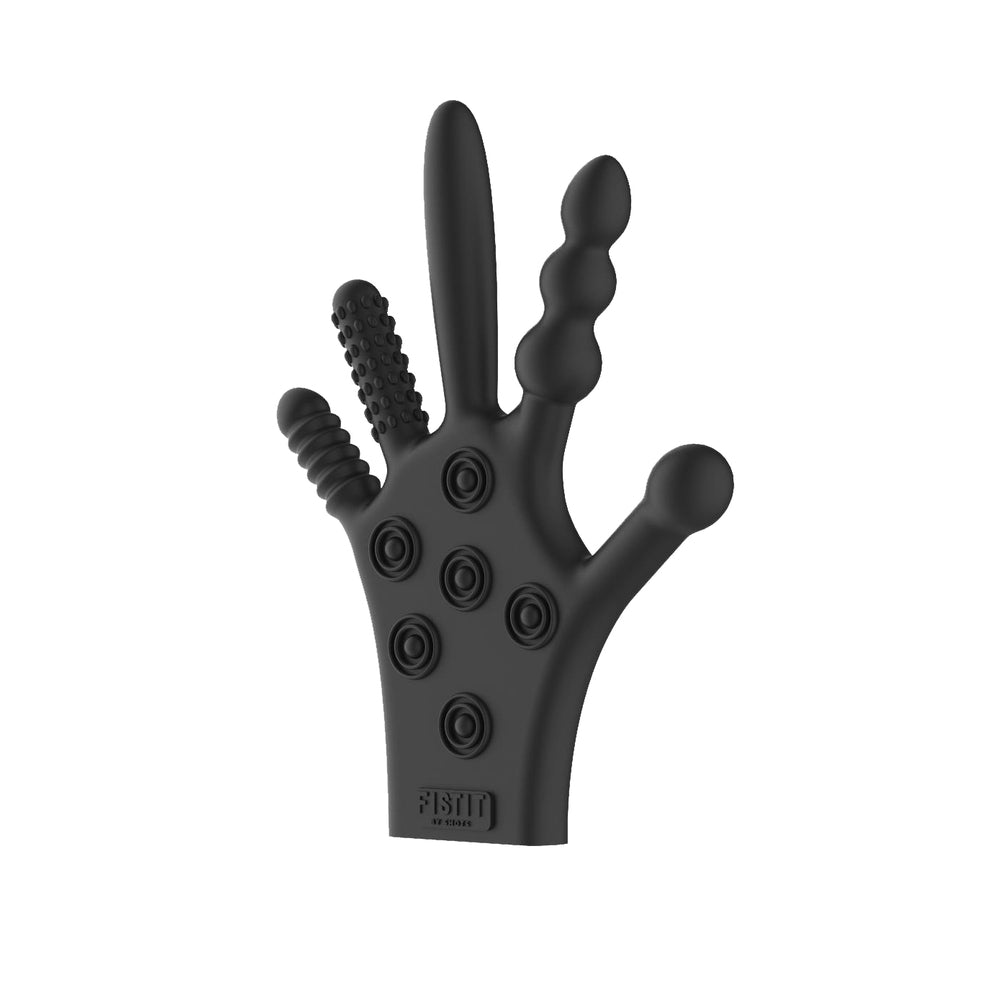 Fist It Stimulation Glove – Silicone Black Sex Toy