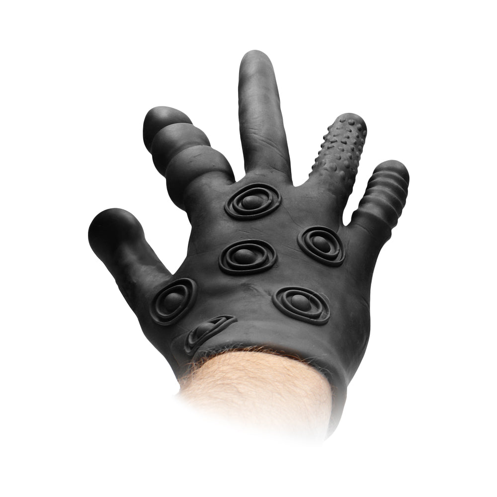 Fist It Stimulation Glove – Silicone Black Sex Toy