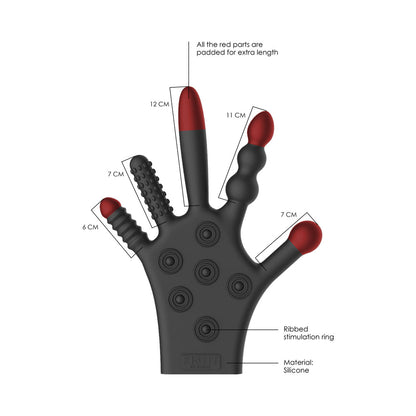 Fist It Stimulation Glove – Silicone Black Sex Toy