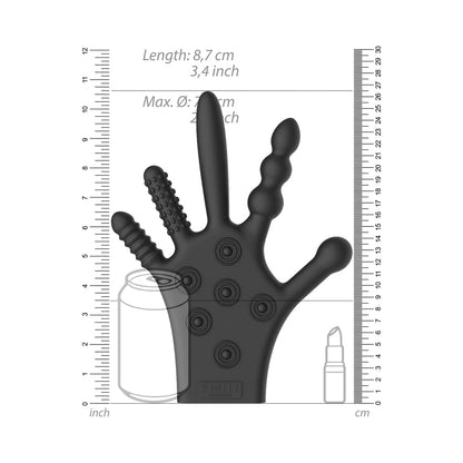 Fist It Stimulation Glove – Silicone Black Sex Toy