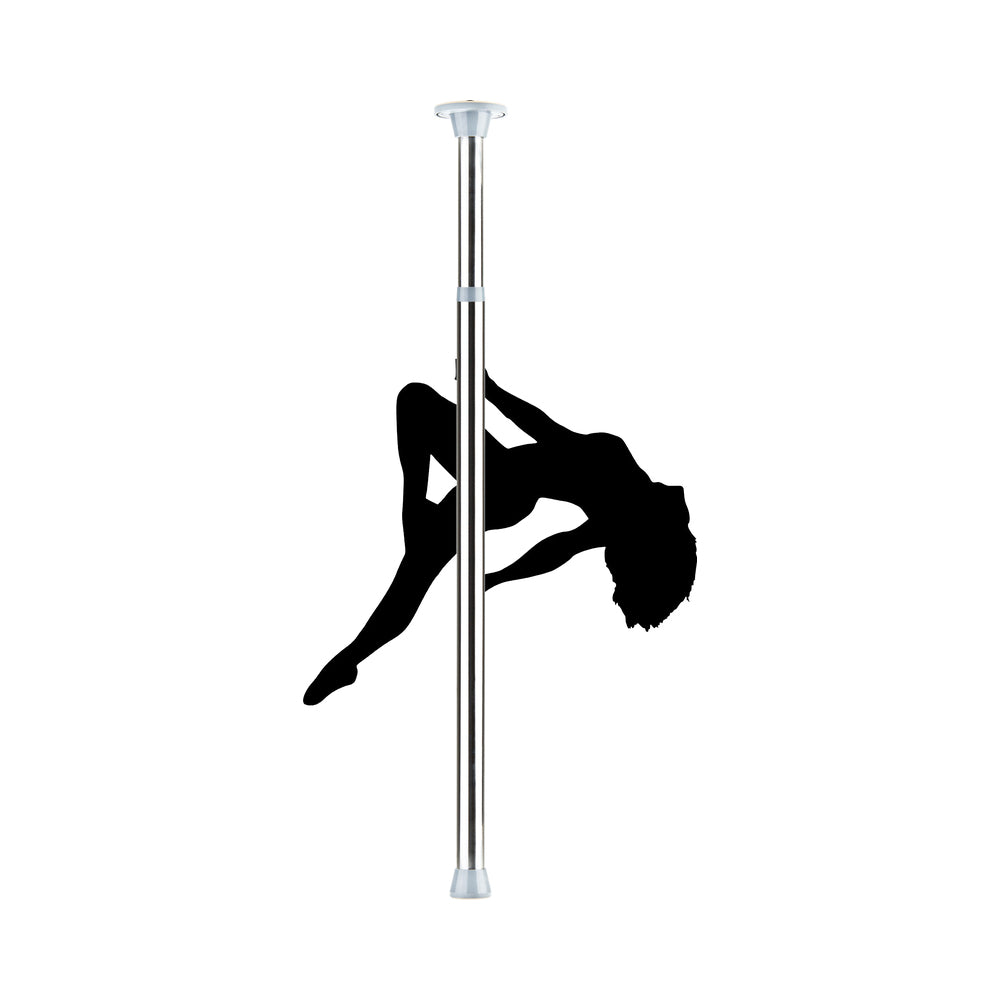 Ouch! Fully Adjustable Dance Pole – Silver – Extends 215 cm to 297 cm