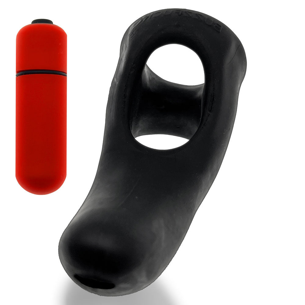 Buzzfuck Taint Vibe-Sling - Black - Vibrating Cock and Ball Sling
