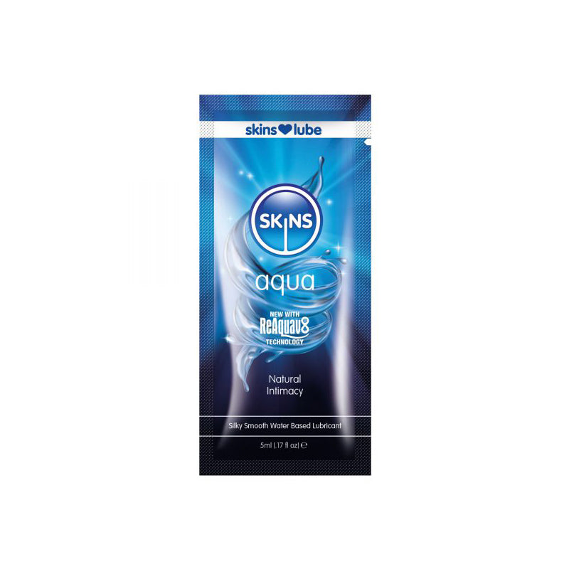 Skins Aqua Water-Based Lubricant 5 ml – Clear