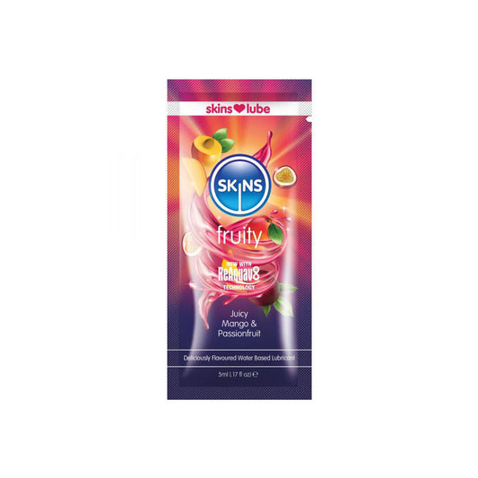 Skins Fruity Water-Based Lubricant – Juicy Mango & Passionfruit – 5 ml