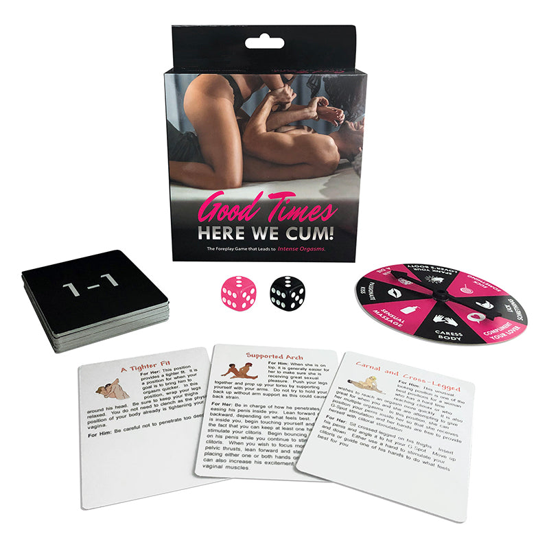 Good Times Here We Cum Game – Multi-Color Foreplay Card Game