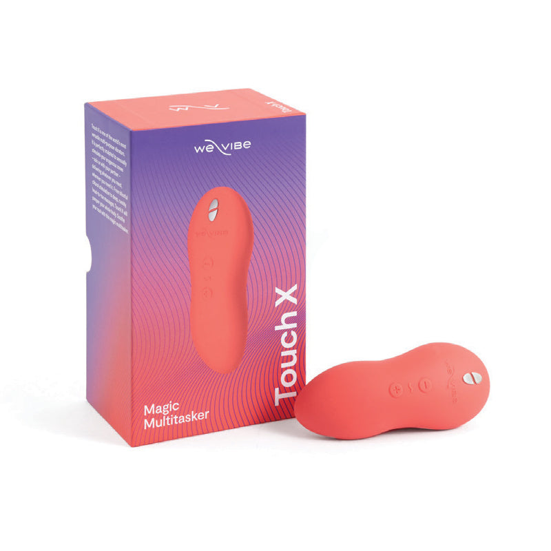 We-Vibe Touch X Rechargeable Silicone Lay-On Vibrator & Massager – Crave Coral