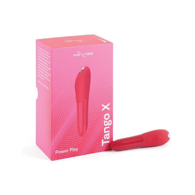 We-Vibe Tango X Rechargeable Silicone Bullet Vibrator with 8 Vibration Modes - Cherry Red