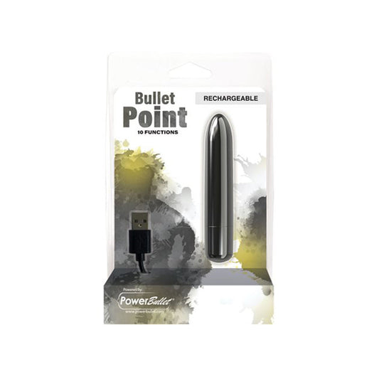 PowerBullet Bullet Point Rechargeable Vibrator – Black