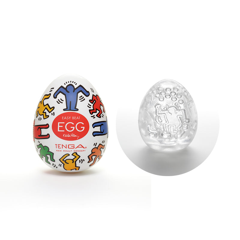 Tenga Keith Haring Egg - Dance, Stretchable Sleeve, Clear