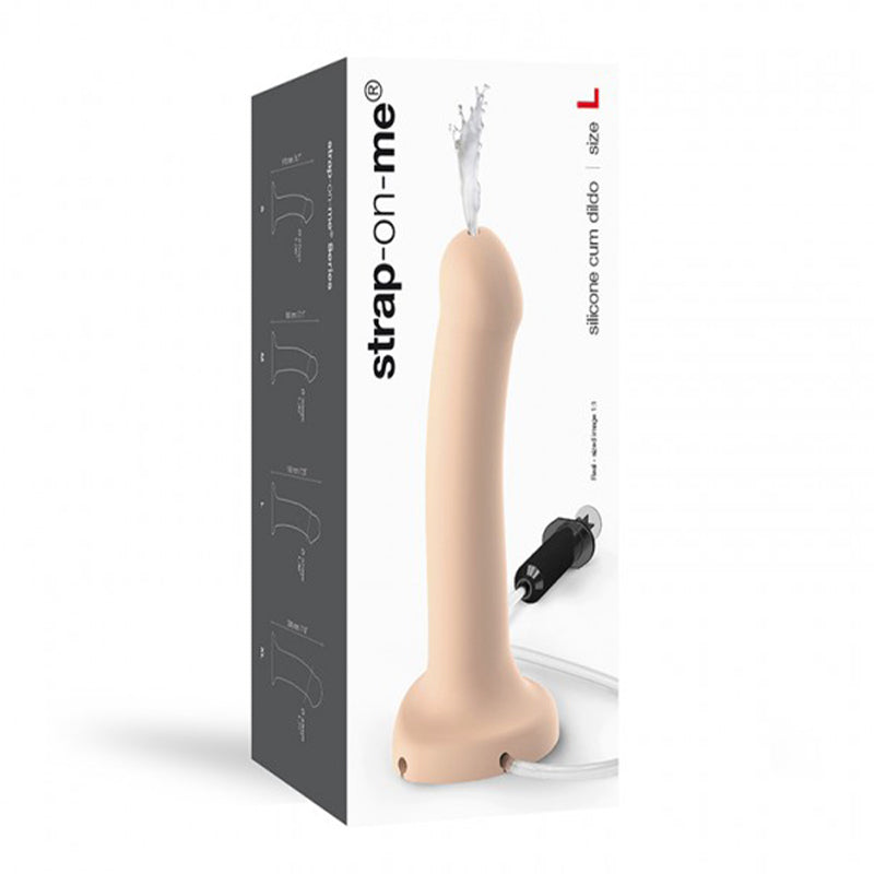 Lovely Planet Silicone Cum Dildo Large - G-spot/P-spot Stimulation - Vanilla