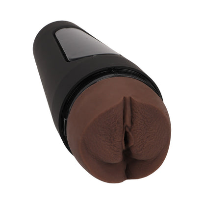 Doc Johnson Main Squeeze Jenna Foxx Stroker - Chocolate - Textured ULTRASKYN
