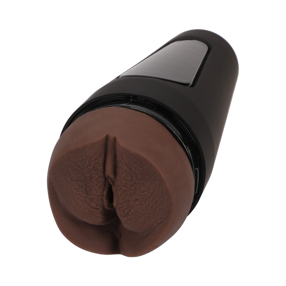Doc Johnson Main Squeeze Jenna Foxx Stroker - Chocolate - Textured ULTRASKYN