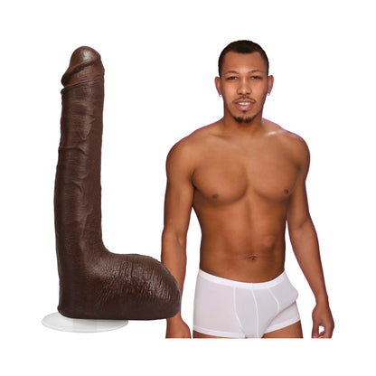Doc Johnson Ricky Johnson 10-Inch ULTRASKYN Cock with Removable Vac-U-Lock Suction Cup - Brown