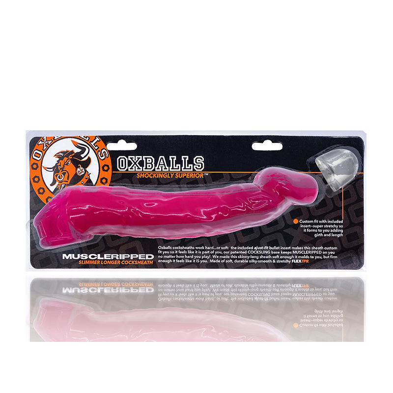Oxballs Muscle Ripped Cocksheath – Hot Pink – Slimmer Design