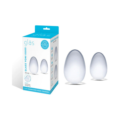 Electric Eel Glas 2-Piece Glass Yoni Egg Set – Clear