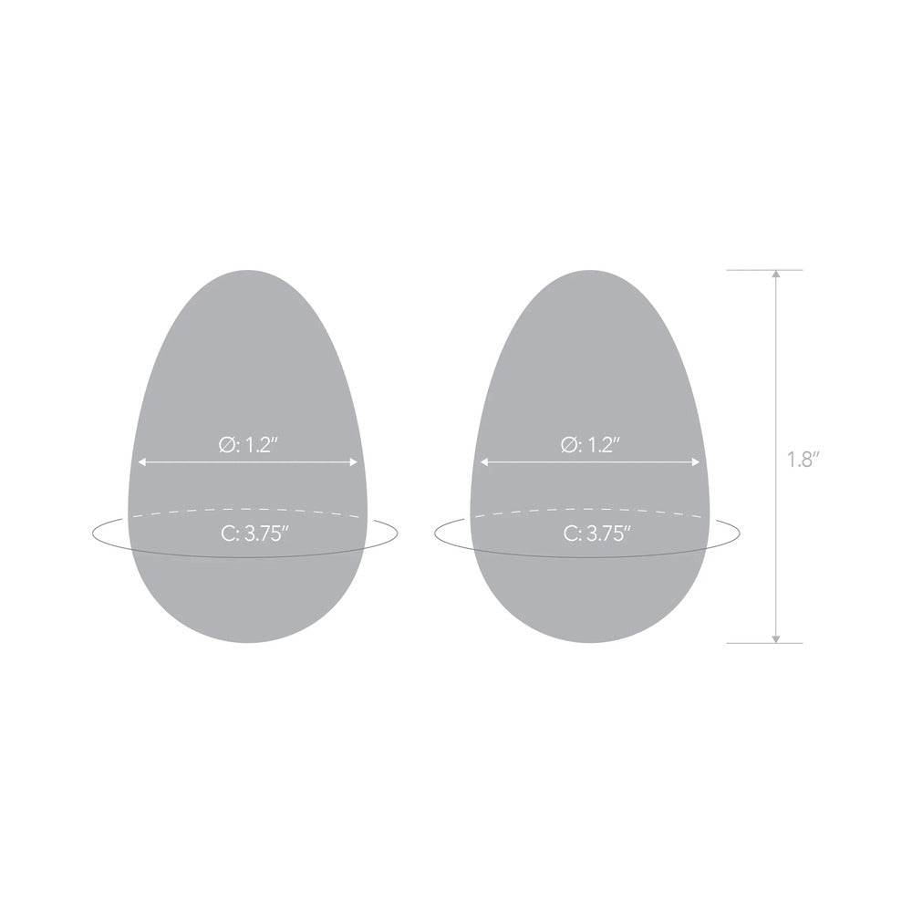 Electric Eel Glas 2-Piece Glass Yoni Egg Set – Clear