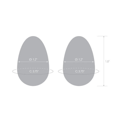 Electric Eel Glas 2-Piece Glass Yoni Egg Set – Clear