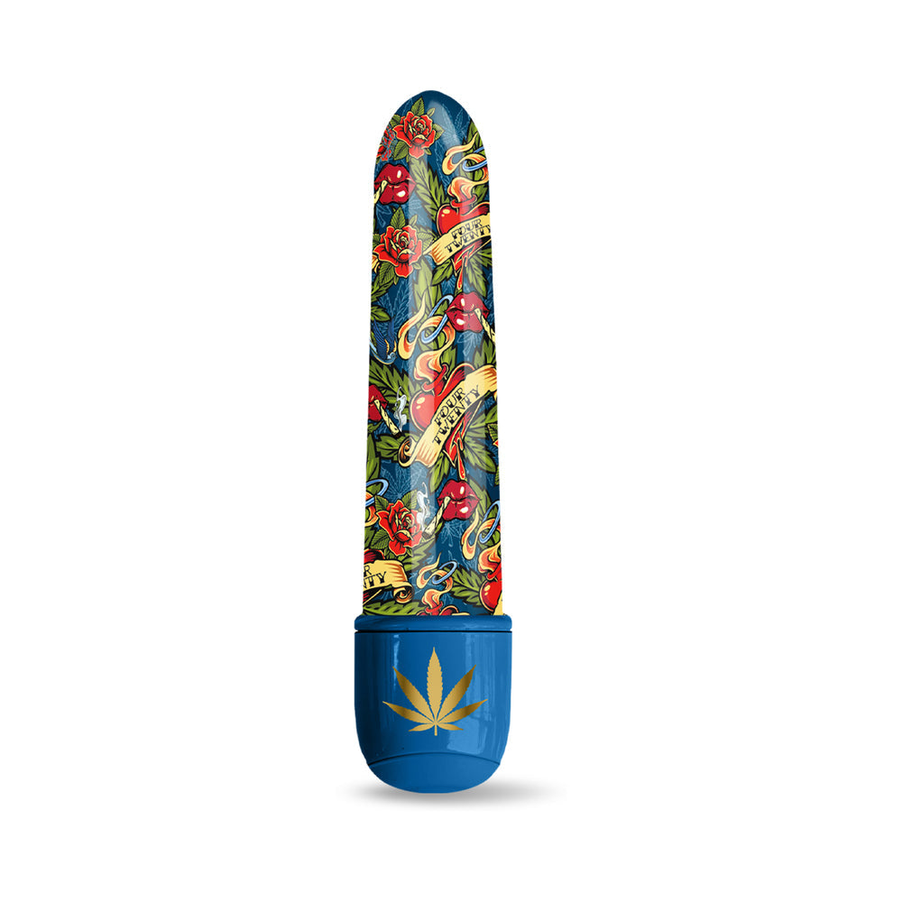 Prints Charming Buzzed Mini Vibe – Cannabis Patterned Blue Dream