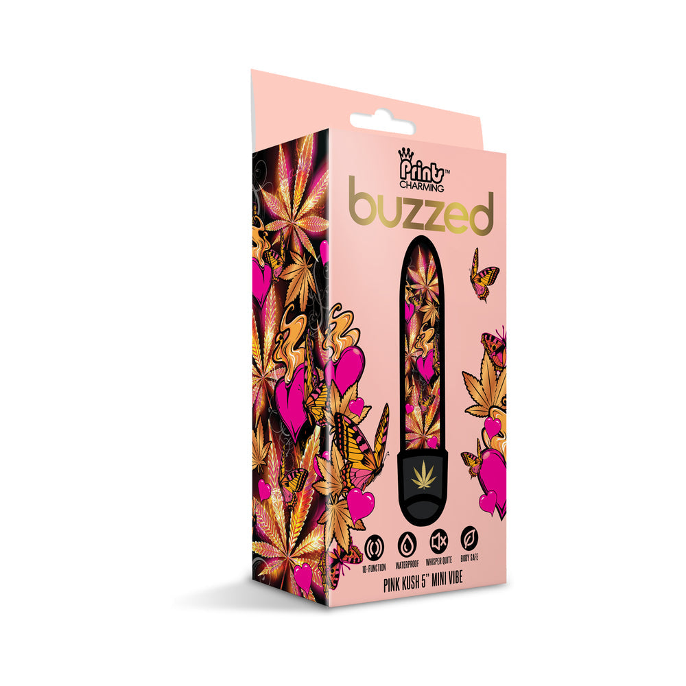 Prints Charming Buzzed 5" Mini Vibe - Multi-Color Vibrator with 10 Functions