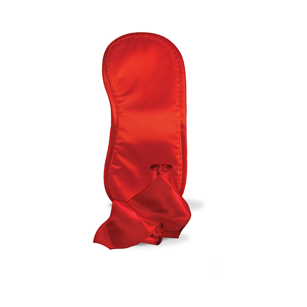 Global Novelties Pleasure Package - Blindfold, Wrist, and Ankle Sashes - Red